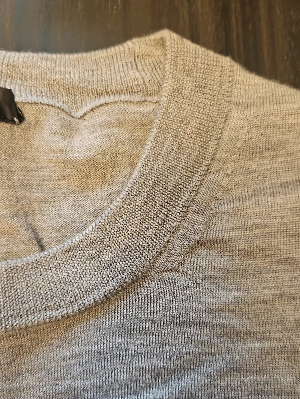 J. Crew Gray Crewneck Merino Wool Sweater